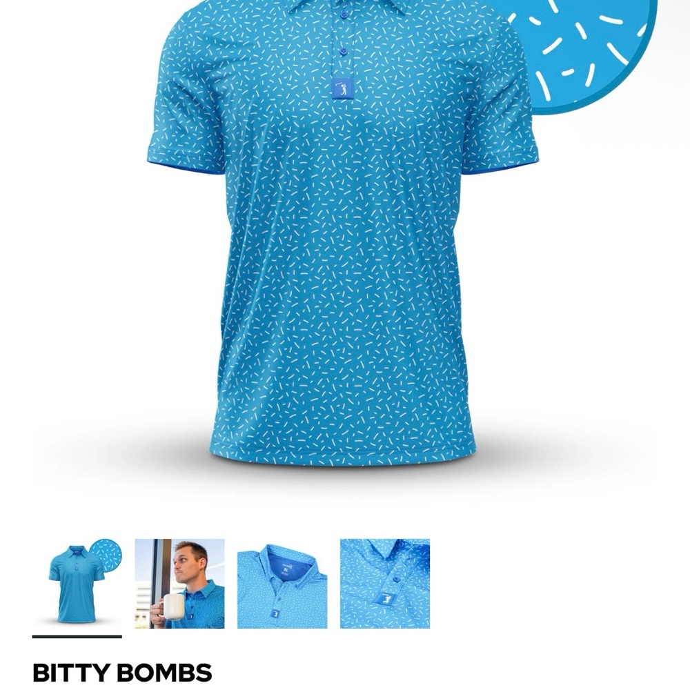 Bogey Bros Bitty Bombs Men’s Polo